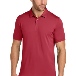 imgi_28_1200W-55673-ScooterRed-0-TMA41461ScooterRedModelFront2 TravisMathew Glenview Solid Polo