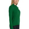 1200W-18681-DarkGreen-4-NKDH4951DarkGreenModelSide2 Nike Women's Dri-FIT Element 1/2-Zip Top