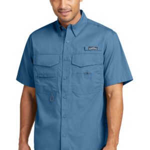 1200W-5364-BlueGill-0-EB608BlueGillModelFront3 Eddie Bauer® - Short Sleeve Fishing Shirt