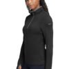 1200W-7440-BlkDkGrey-3-779796BlkDkGreyModelSide2 Nike Women's Dri-FIT Stretch 1/2-Zip Cover-Up