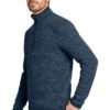 1200W-9752-RiverBlNvH-4-EB254RiverBlNvHModelSide2 Eddie Bauer ® Sweater Fleece 1/4-Zip