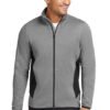 424Wx635H-7621-GreyHthr-0-EB238GreyHthrModelFront2 Eddie Bauer® Full-Zip Heather Stretch Fleece Jacket
