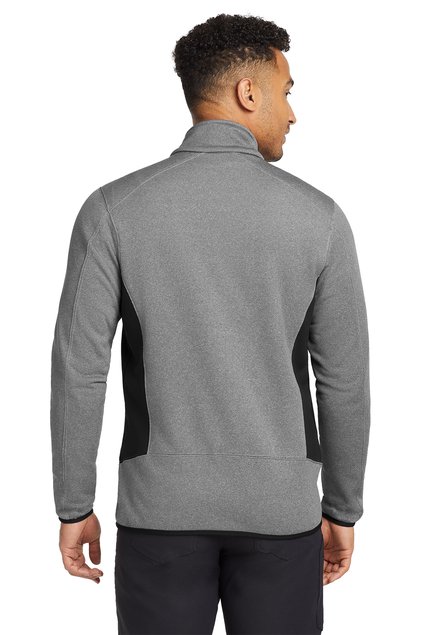 424Wx635H-7621-GreyHthr-2-EB238GreyHthrModelBack2 Eddie Bauer® Full-Zip Heather Stretch Fleece Jacket