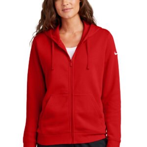 Nike Women's Club Fleece Sleeve Swoosh Full-Zip Hoodie