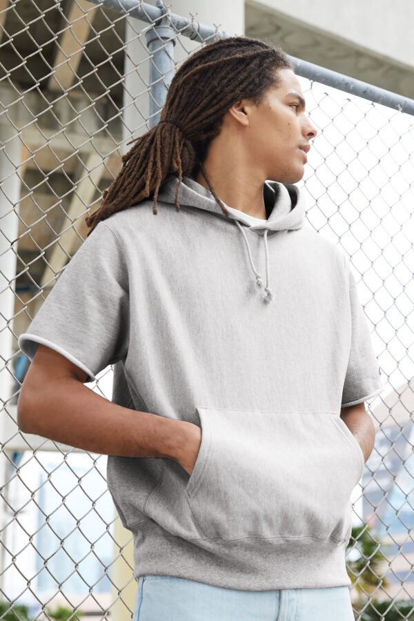 Champion ® Reverse Weave ® Short Sleeve Hooded Sweatshirt