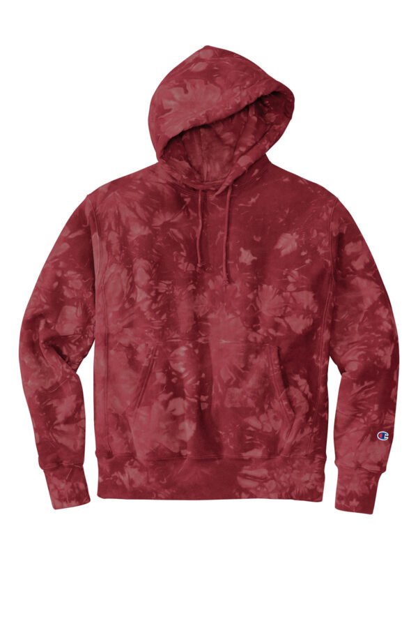 Champion ® Reverse Weave ® Scrunch-Dye Tie-Dye Hooded Sweatshirt