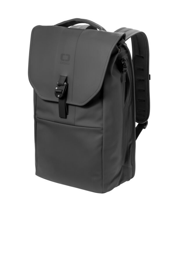 11101-TarmacGrey-3-91014TarmacGreyFlatLeft-1200W OGIO® Resistant Rolltop Pack