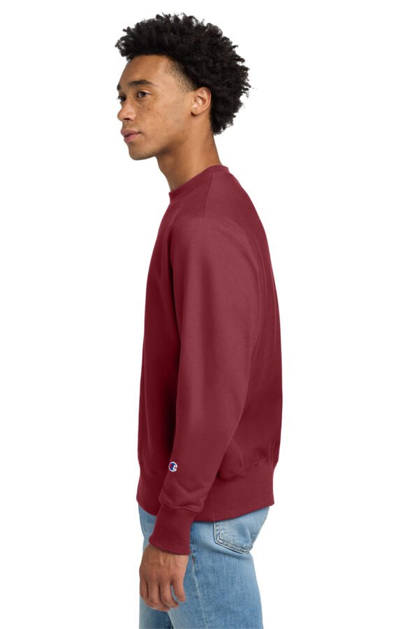 1200W-10321-Cardinal-4-S149CardinalModelSide2 Champion ® Reverse Weave ® Crewneck Sweatshirt