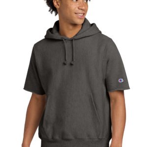 Champion ® Reverse Weave ® Short Sleeve Hooded Sweatshirt