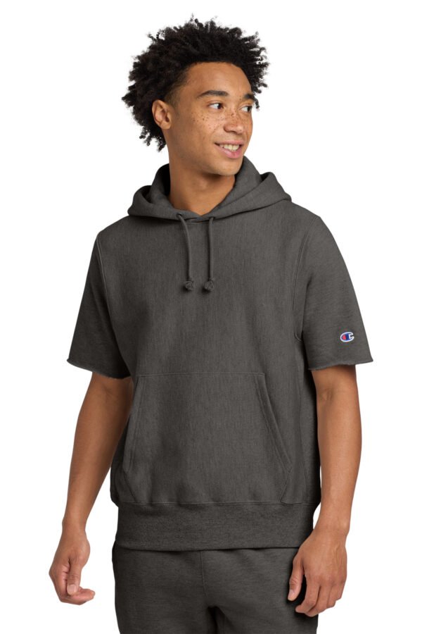 Champion ® Reverse Weave ® Short Sleeve Hooded Sweatshirt