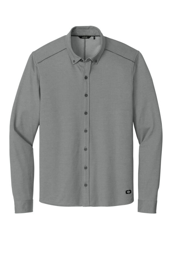 1200W-10862-TarmacGyHt-12-OG145TarmacGyHtFlatFront3 OGIO ® Code Stretch Long Sleeve Button-Up