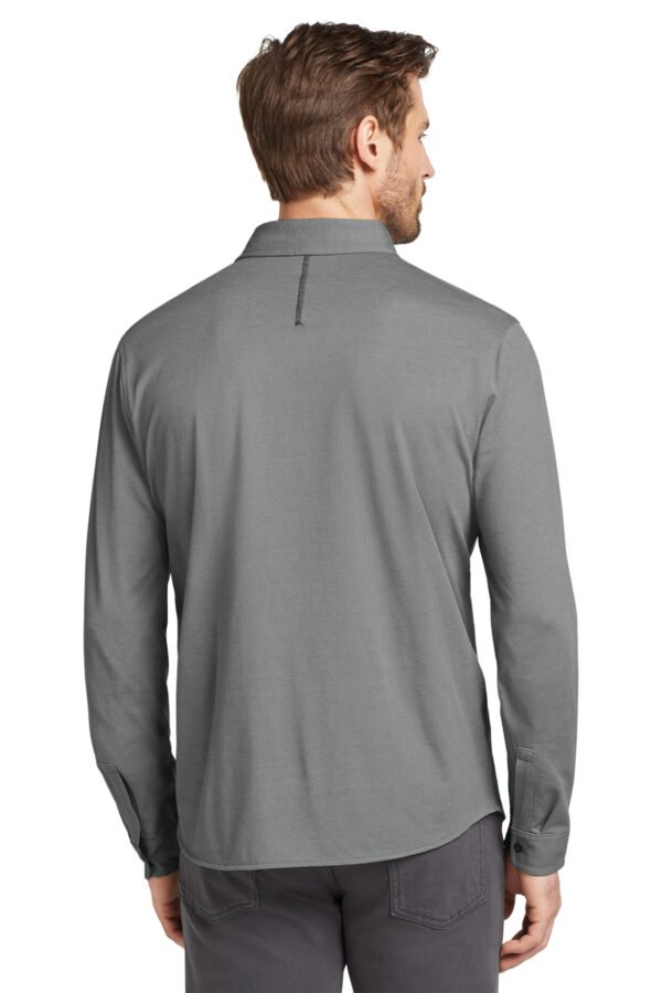 1200W-10862-TarmacGyHt-2-OG145TarmacGyHtModelBack3 OGIO ® Code Stretch Long Sleeve Button-Up