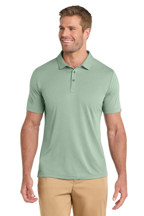 1200W-11124-BerylGrnHt-0-TM1MU410BerylGrnHtModelFront2 TravisMathew Coto Performance Polo