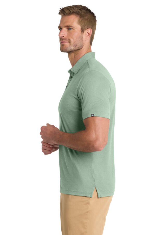 1200W-11124-BerylGrnHt-4-TM1MU410BerylGrnHtModelSide2 TravisMathew Coto Performance Polo