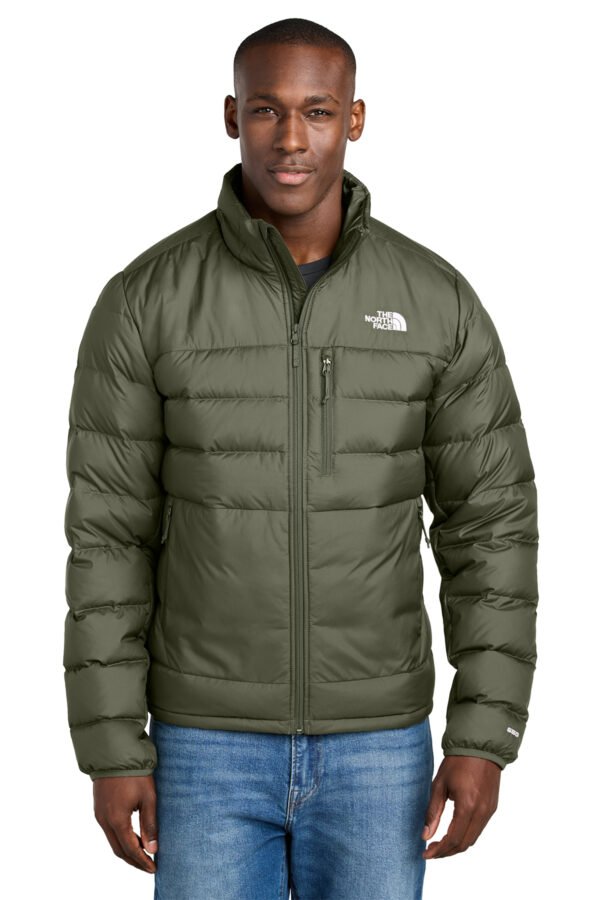 1200W-23277-NwTaupeGn-0-NF0A7V4FNwTaupeGnModelFront The North Face® Down Hybrid Jacket