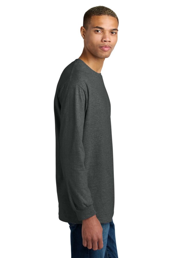 1200W-44573-HtCharcoal-3-1304HtCharcoalModelSide3 American Apparel® Heavyweight Unisex Long Sleeve T-Shirt