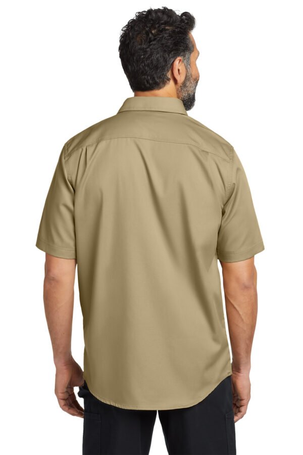 1200W-47883-DarkKhaki-2-CT106688DarkKhakiModelBack2 Carhartt® Rugged Professional™ Series Short Sleeve Shirt