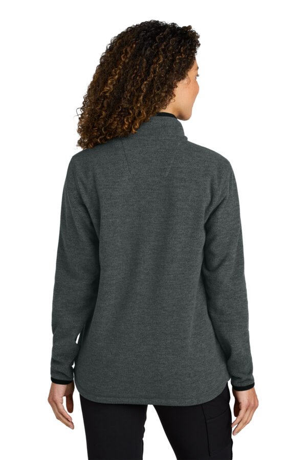 1200W-47895-CarbonHthr-2-CT106419CarbonHthrModelBack Carhartt® Women’s Textured Full-Zip Fleece Jacket
