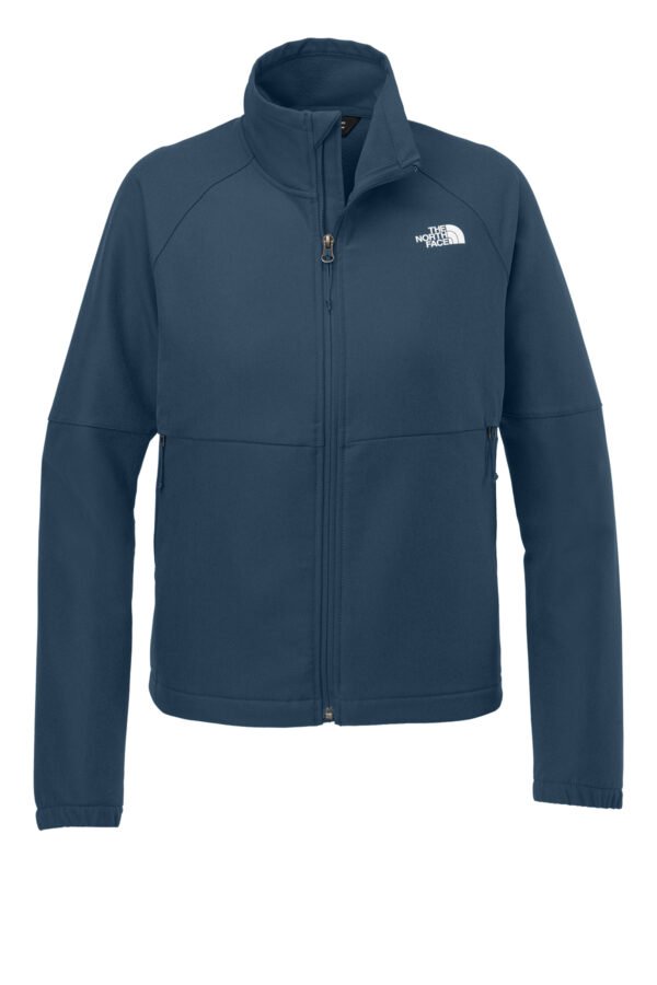 1200W-47899-ShdyBluDkH-12-NF0A8C5CShdyBluDkHFormFront The North Face® Women’s Barr Lake Soft Shell Jacket