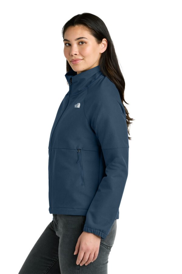 1200W-47899-ShdyBluDkH-4-NF0A8C5CShdyBluDkHModelSide The North Face® Women’s Barr Lake Soft Shell Jacket