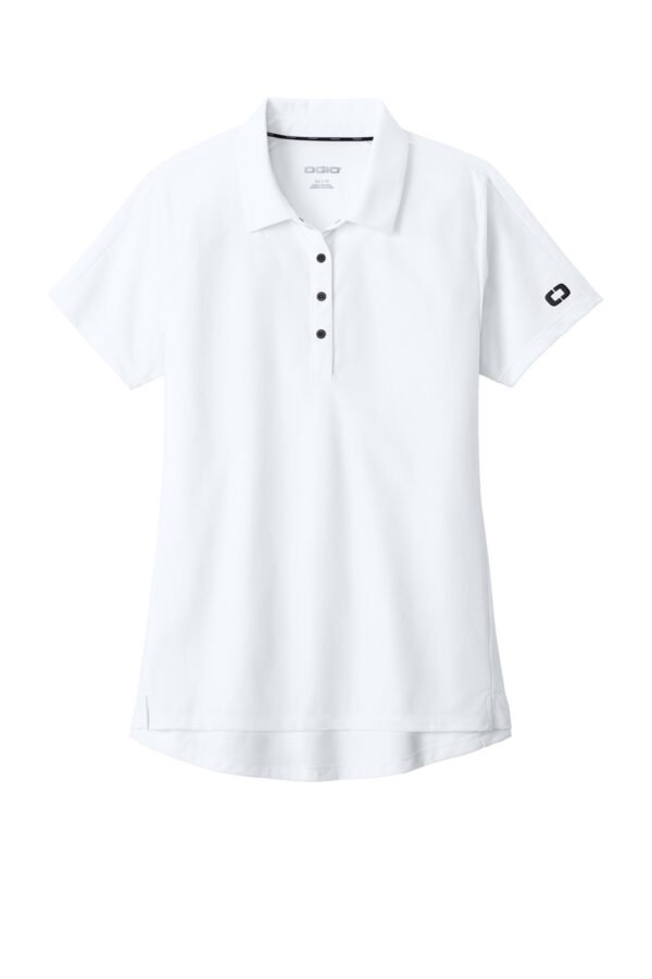 1200W-54475-White-12-LOG154WhiteFlatFront OGIO® Women’s Envision Polo