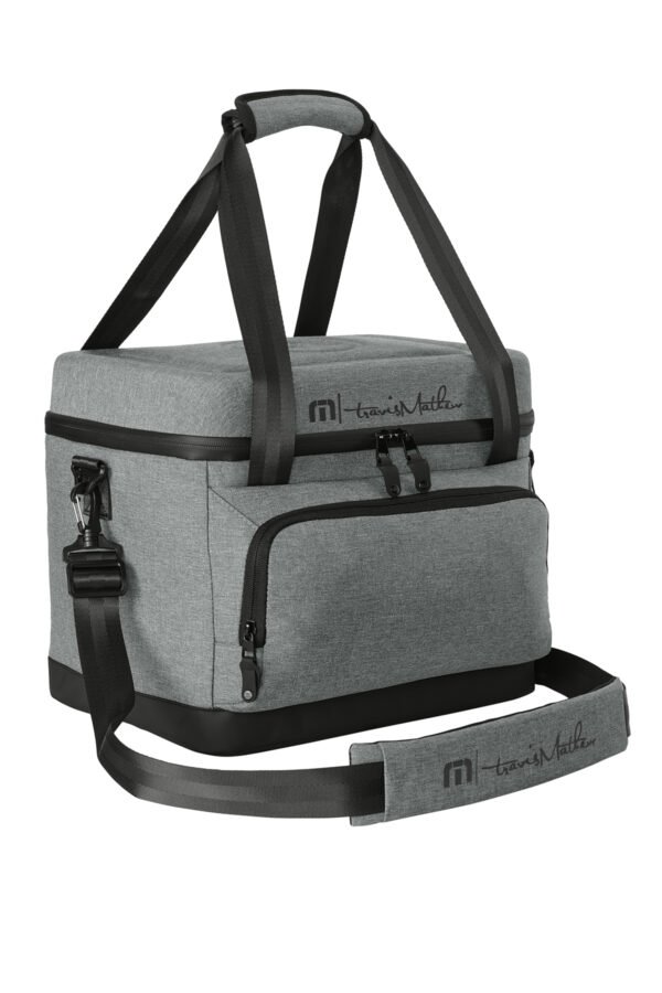 1200W-54577-ShdGyHthr-7-TMB601ShdGyHthrBagDetail2 TravisMathew Cruise 24-Can Cooler