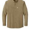 1200W-56682-DarkKhaki-12-CT107106DarkKhakiFlatFront Carhartt Force® Sun Defender™ Long Sleeve Shirt