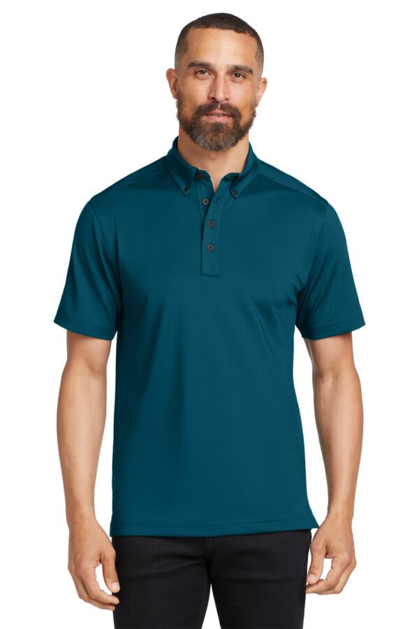 1200W-6024-TealThrttl-0-OG122TealThrttlModelFront3 OGIO® Gauge Polo