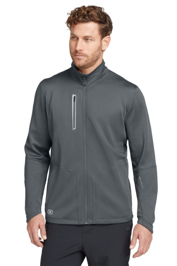 1200W-6575-GearGrey-0-OE700GearGreyModelFront3 OGIO® Fulcrum Full-Zip