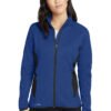 1200W-7620-BlueHthr-0-EB239BlueHthrModelFront2 Eddie Bauer® Women's Full-Zip Heather Stretch Fleece Jacket