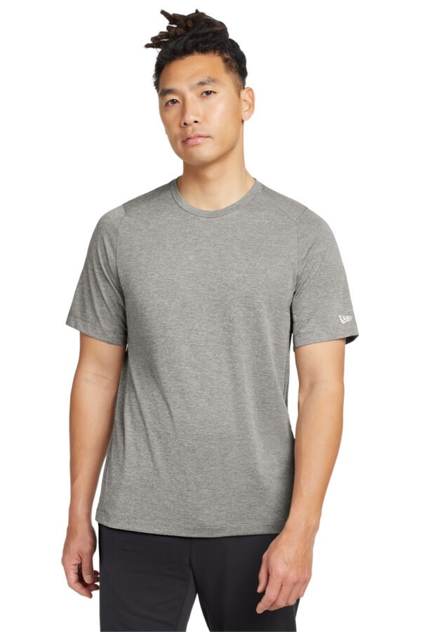 1200W-8578-RnstmGrey-0-NEA200RnstmGreyModelFront5 New Era® Series Performance Crew Tee