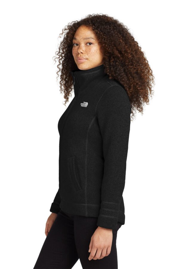 1200W-8665-TNFBlkHthr-4-NF0A3LH8TNFBlkHthrModelSide5 The North Face® Women's Sweater Fleece Jacket