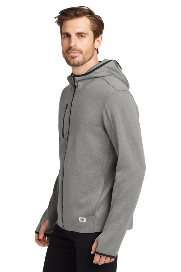 1200W-9534-HthrGrey-4-OE728HthrGreyModelSide4 OGIO ® Stealth Full-Zip Jacket