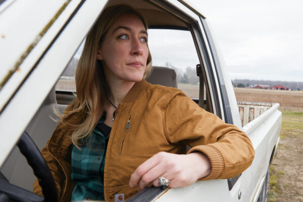 23286-CarharttBr-7-CT102524CarharttBrBrownModelLifestyleGA22-1200W Carhartt® Women’s Rugged Flex® Crawford Jacket