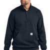 23373-NewNavy-1-CT105294NewNavyModelFront-1200W Carhartt® Midweight 1/4-Zip Mock Neck Sweatshirt