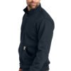 23373-NewNavy-3-CT105294NewNavyModelSide-1200W Carhartt® Midweight 1/4-Zip Mock Neck Sweatshirt