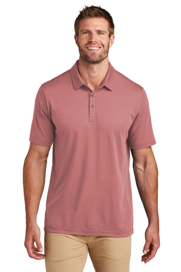 28077-rogue-0-TM1MY399InsBlueModelFront-1200W TravisMathew Bayfront Solid Polo