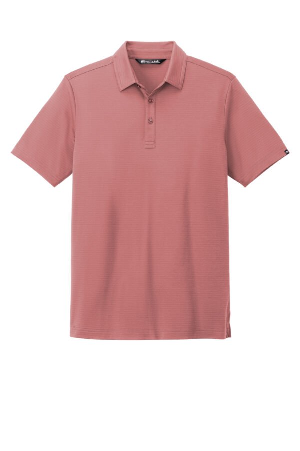 28077-rogue-0-TM1MY399InsBlueModelFront-1200W4 TravisMathew Bayfront Solid Polo