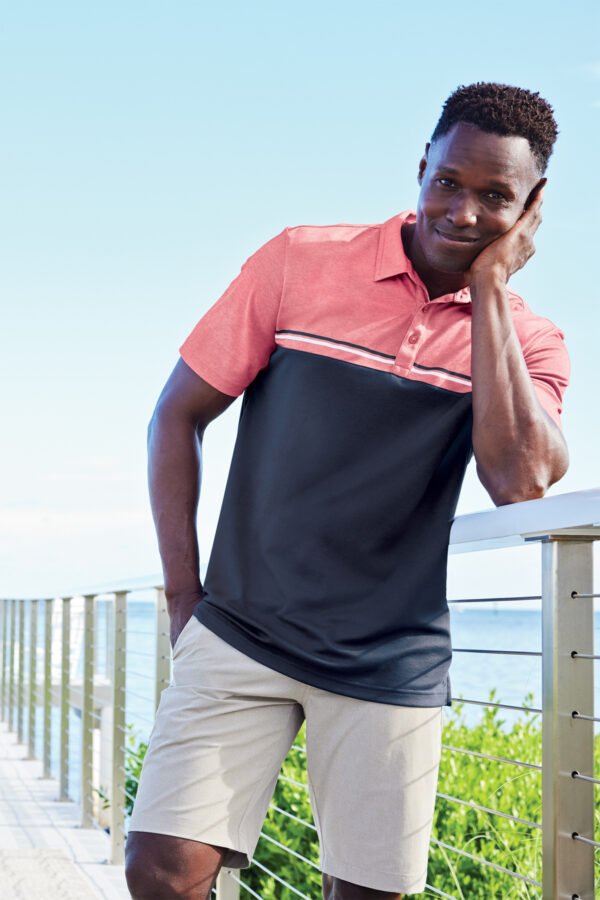 TravisMathew Sunset Blocked Polo