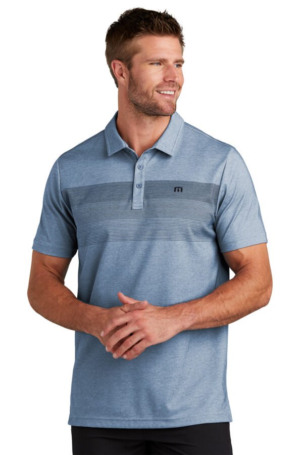 28079-opal-2-TM1MY402BlackModelBack-1200W TravisMathew Coastal Chest Stripe Polo