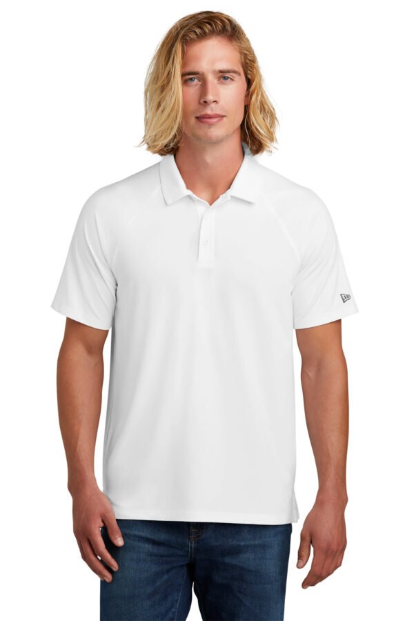 28286-White-0-NEA225WhiteModelFront-1200W New Era® Power Polo
