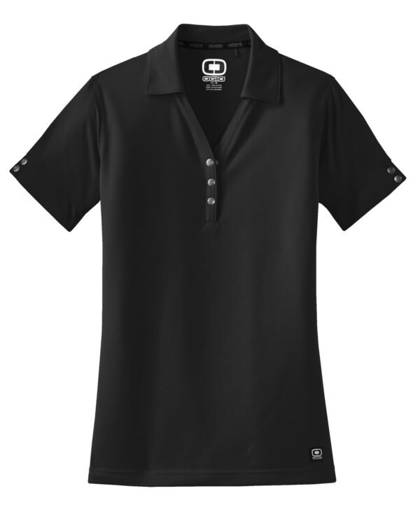 4113-Blacktop-5-LOG105BlacktopFlatFront-1200W OGIO® - Glam Polo