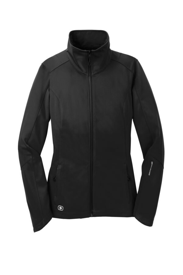 6578-Blacktop-5-LOE720BlacktopFlatFront-1200W OGIO® Women's Crux Soft Shell