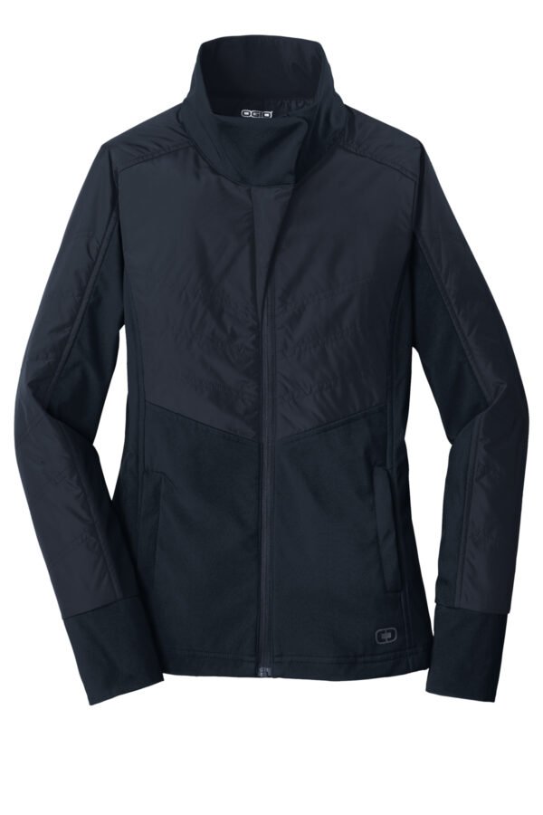 8312-PropelNavy-5-LOE722PropelNavyFlatFront1-1200W OGIO® Women's Brink Soft Shell