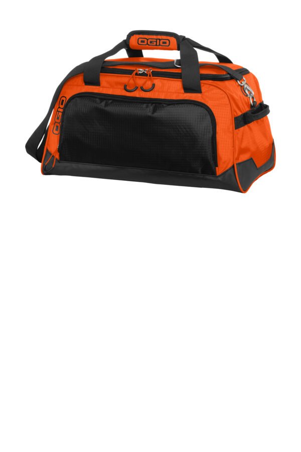 8413-HotOrangeBlk-2-411095HotOrangeBlkFlatRight-1200W OGIO® Breakaway Duffel