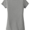 8534-ShadowGreyHe-6-LNEA101ShadowGreyHeatherFlatBack-1200W New Era® Women's Heritage Blend V-Neck Tee