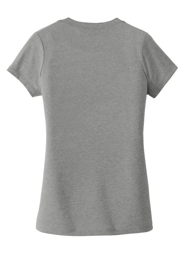 8534-ShadowGreyHe-6-LNEA101ShadowGreyHeatherFlatBack-1200W New Era® Women's Heritage Blend V-Neck Tee