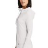 8559-White-3-LNEA122WhiteModelSide2-1200W New Era® Women's Sueded Cotton Blend Full-Zip Hoodie
