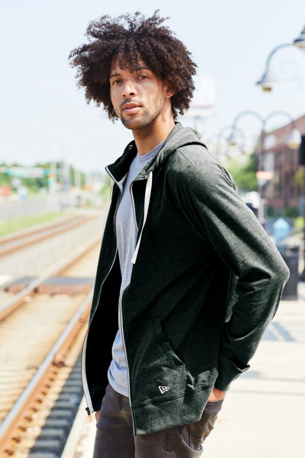 New Era® Sueded Cotton Blend Full-Zip Hoodie