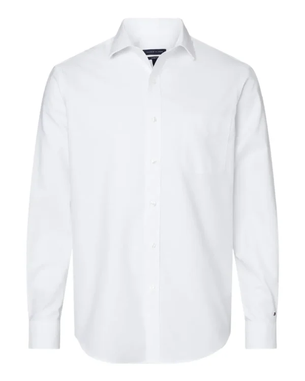 102907_f_fl Men's New England Cotton Oxford Shirt - 13TH106